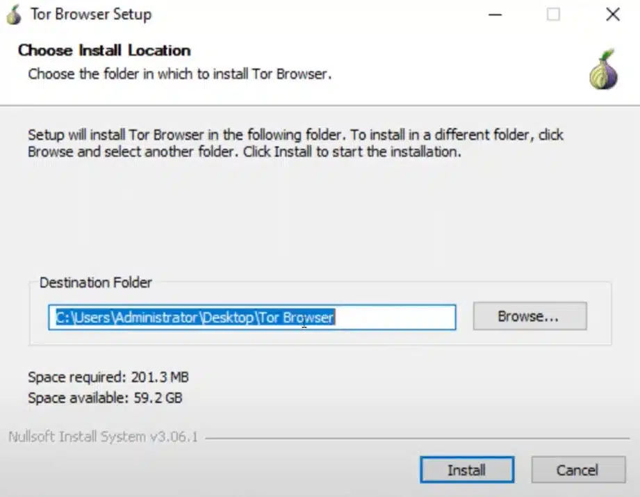 Instalar navegador TOR