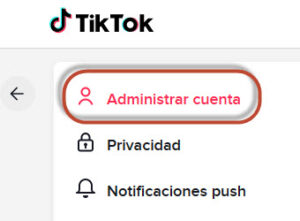 Privacidad en TikTok